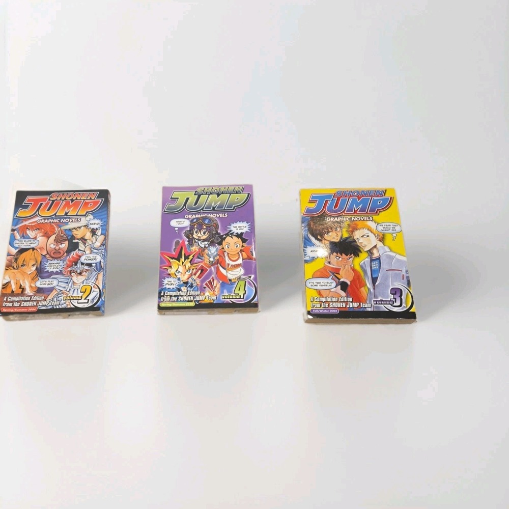 Manga 3 Volume Lot. Shonen Jump Compilations Fall 2004, Spring 2004, Spring 2005